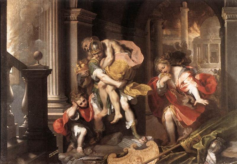 BAROCCI, Federico Fiori Aeneas' Flight from Troy